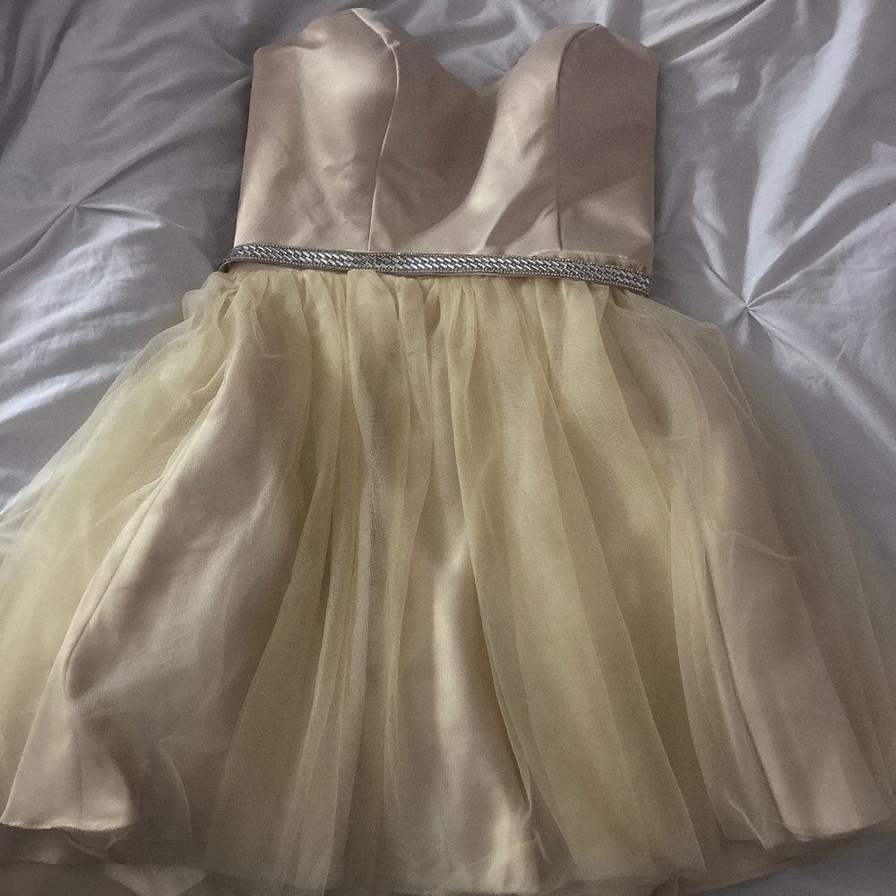 MayQueen couture strapless dress